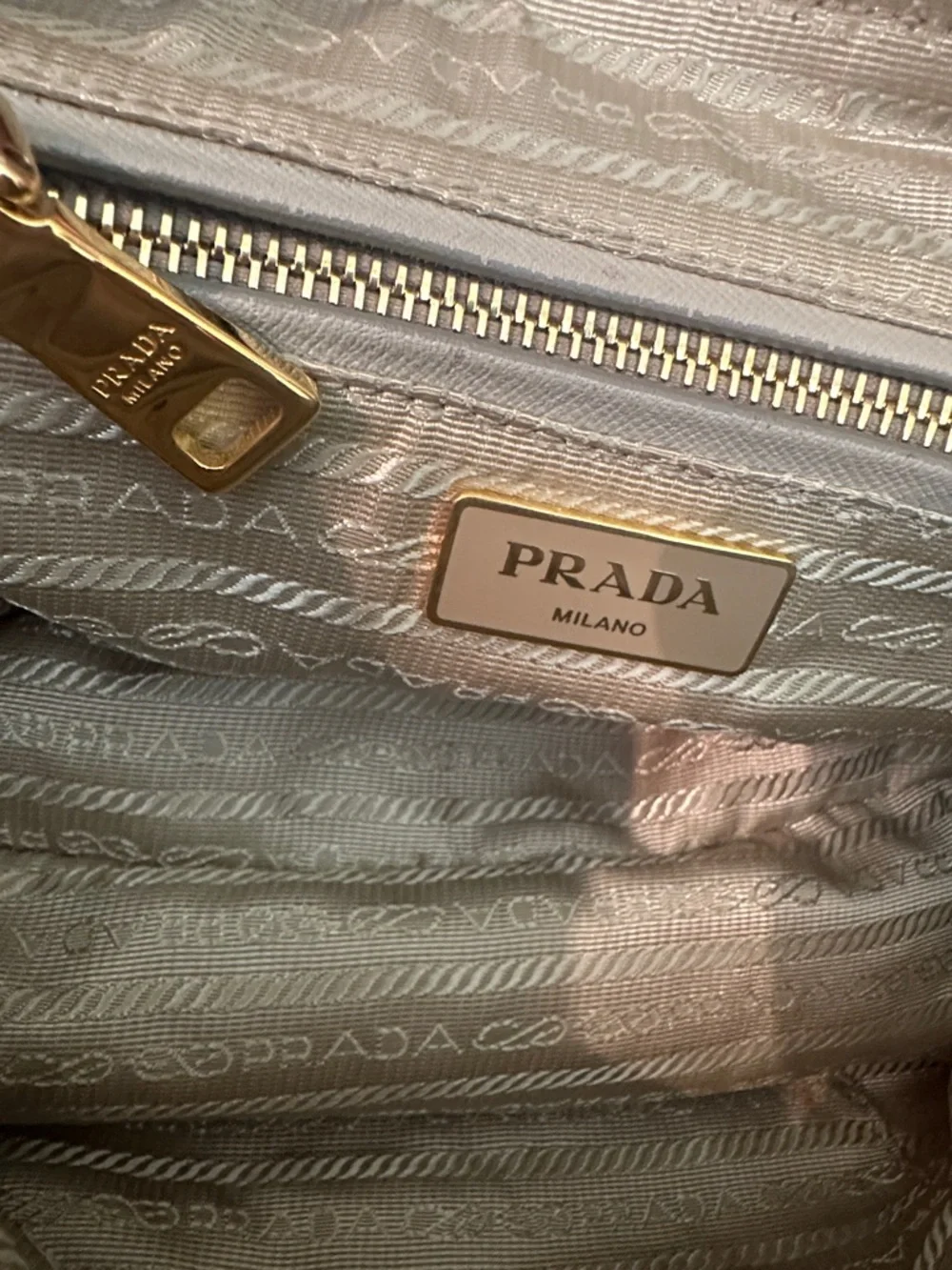 Prada Teessuto Impuntu Quilted Nylon Chain Flap Bag